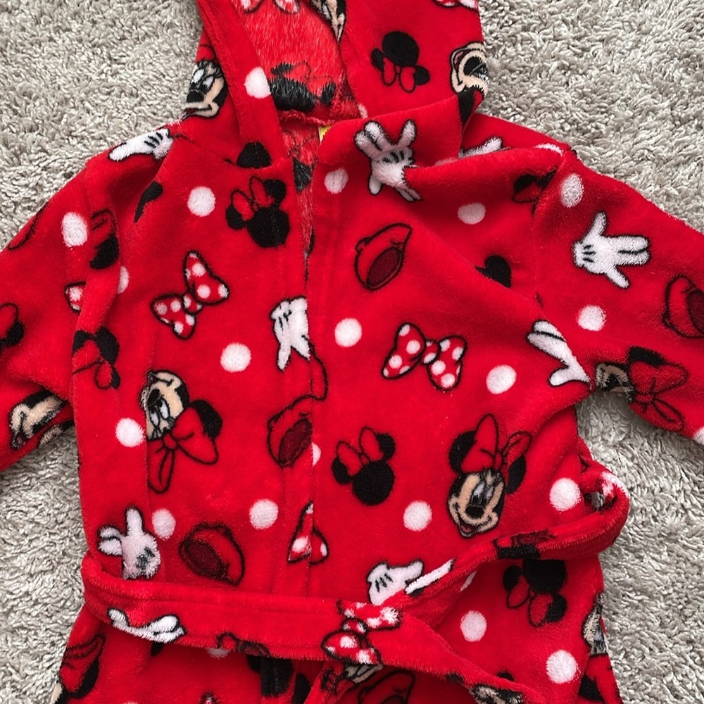 Girls Minnie Mouse Robe - Picture 3 of 8